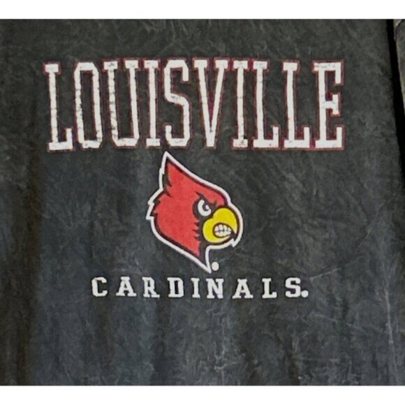 Blue 84 Unisex Louisville Cardinals Logo Short Sleeve Shirt Black Red Size L NWT - Picture 3 of 6
